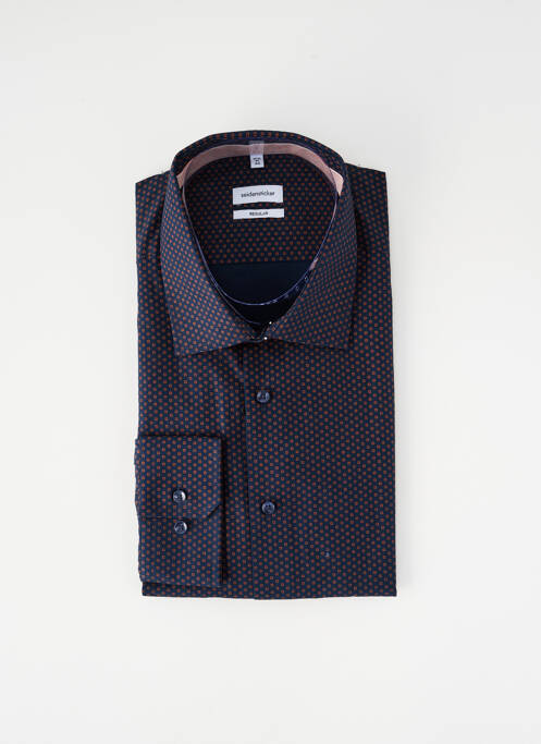 Chemise manches longues bleu SEIDEN STICKER homme