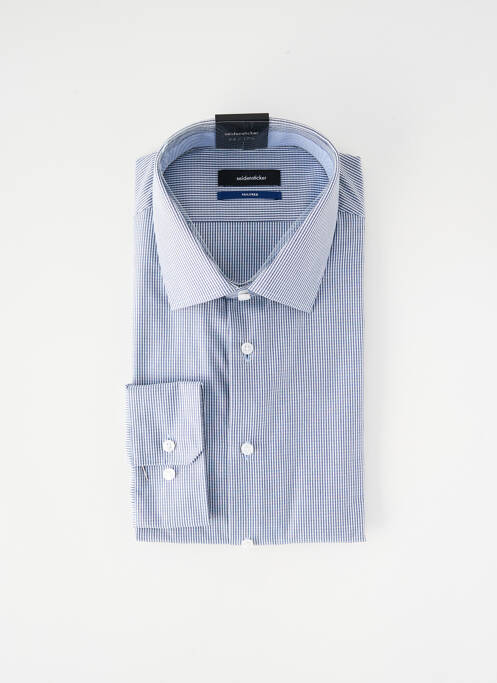 Chemise manches longues bleu SEIDEN STICKER homme