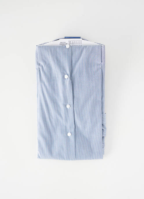 Chemise manches longues bleu SEIDEN STICKER homme
