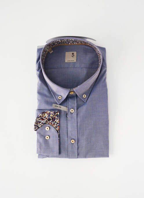 Chemise manches longues gris SEIDEN STICKER homme