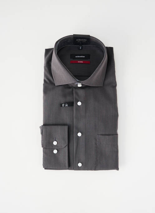 Chemise manches longues gris SEIDEN STICKER homme