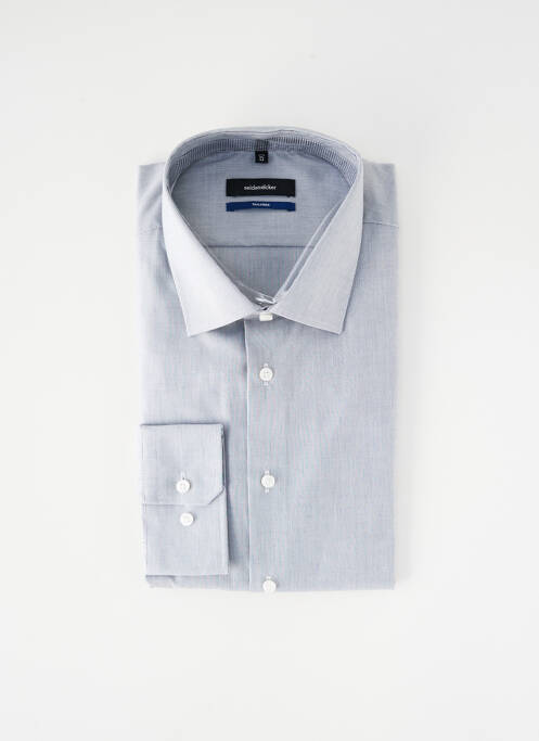 Chemise manches longues gris SEIDEN STICKER homme