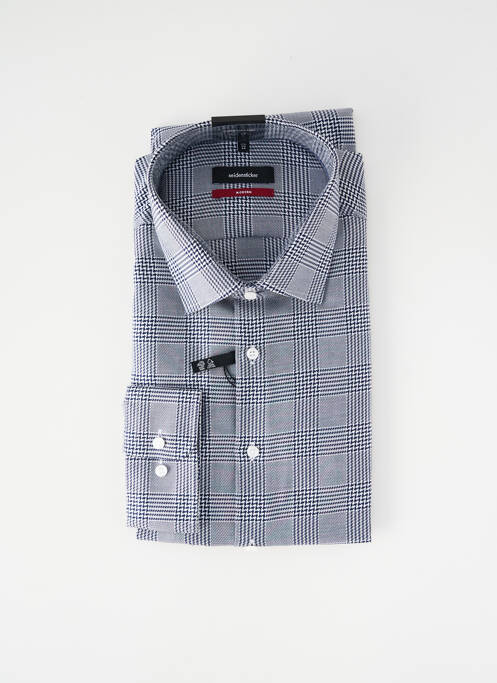 Chemise manches longues coupe cintrée noir SEIDEN STICKER homme