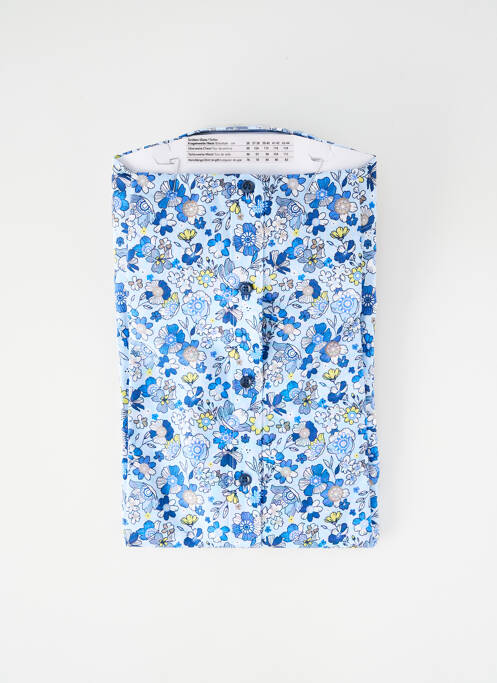 Chemise manches longues imprimé fantaisie bleu MARVELIS homme