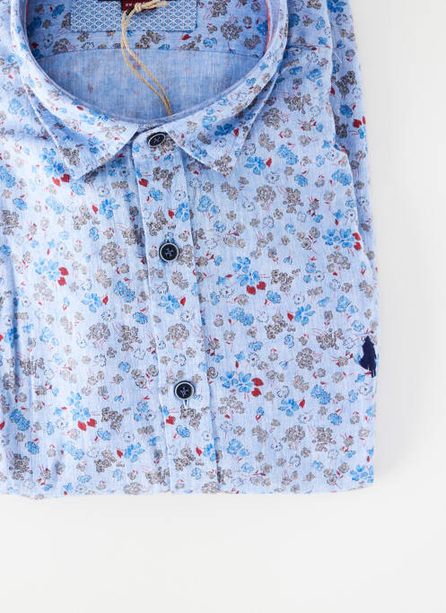 Chemise manches longues bleu MCS homme