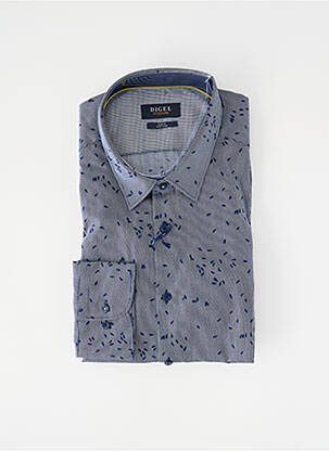Chemise manches longues imprimé fantaisie bleu DIGEL homme