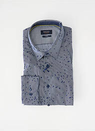 Chemise manches longues imprimé fantaisie bleu DIGEL homme