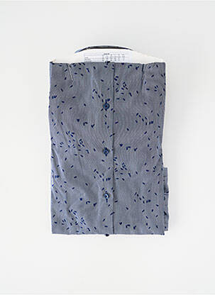 Chemise manches longues imprimé fantaisie bleu DIGEL homme