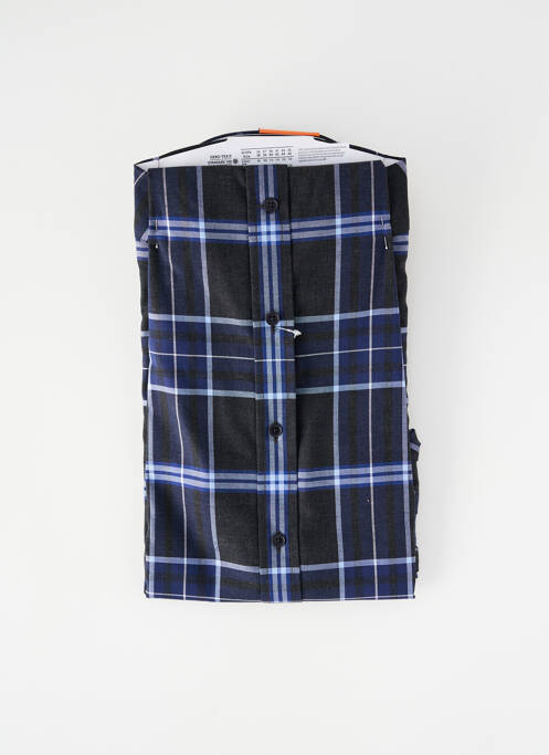 Chemise manches longues bleu SEIDEN STICKER homme