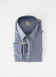 Chemise manches longues coupe droite bleu SEIDEN STICKER homme