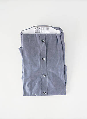 Chemise manches longues coupe droite bleu SEIDEN STICKER homme