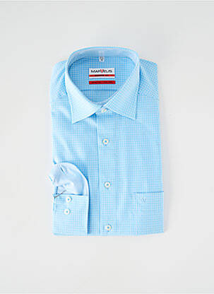 Chemise manches longues bleu MARVELIS homme