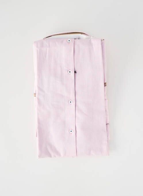 Chemise manches longues coupe droite rose DIGEL homme