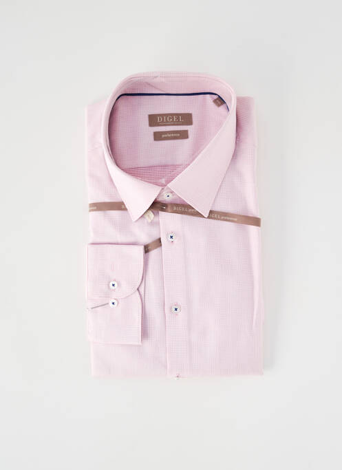 Chemise manches longues rose DIGEL homme