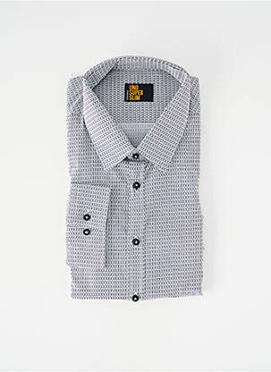 Chemise manches longues imprimé fantaisie blanc SEIDEN STICKER homme
