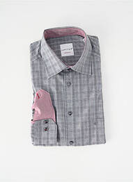 Chemise manches longues coupe droite gris JUPITER homme