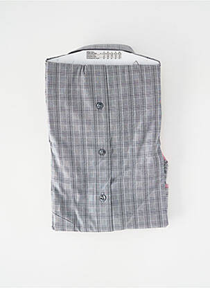 Chemise manches longues coupe droite gris JUPITER homme