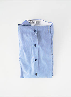 Chemise manches longues coupe droite bleu SEIDEN STICKER homme