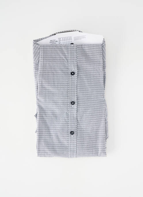 Chemise manches longues imprimé fantaisie blanc SEIDEN STICKER homme