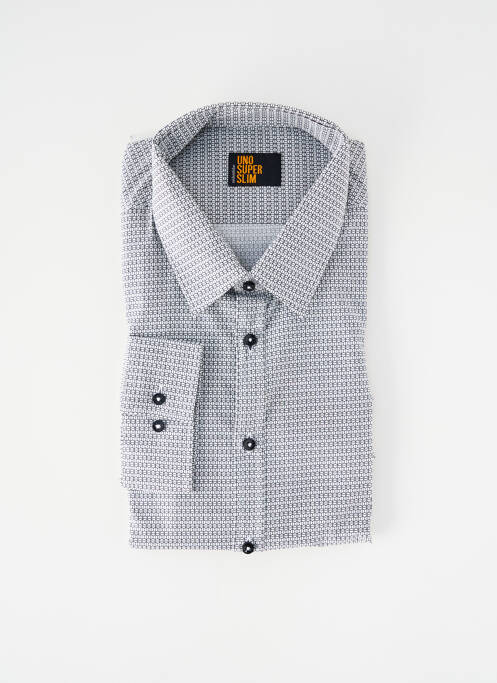 Chemise manches longues blanc SEIDEN STICKER homme