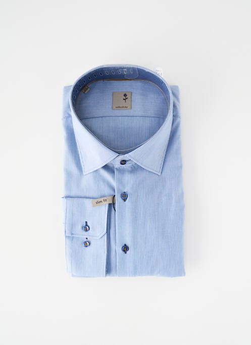 Chemise manches longues bleu SEIDEN STICKER homme