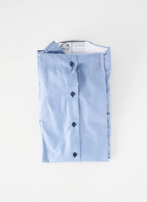 Chemise manches longues bleu SEIDEN STICKER homme