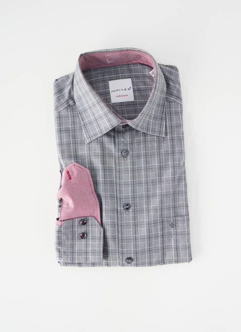 Chemise manches longues gris JUPITER homme