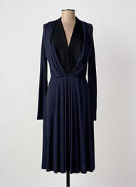 Robe mi-longue manches longues manches longues bleu SONIA RYKIEL femme