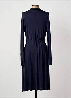 Robe mi-longue manches longues manches longues bleu SONIA RYKIEL femme