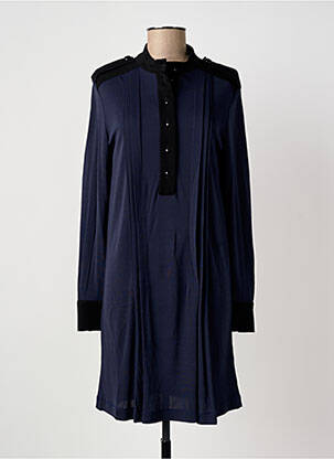 Robe courte manches longues manches longues bleu SONIA RYKIEL femme