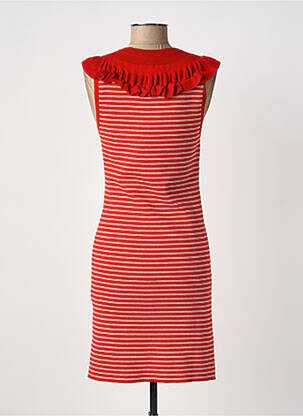 Robe mi-longue sans manche sans manche rouge SONIA RYKIEL femme