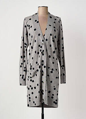 Gilet manches longues coupe cintrée gris SONIA RYKIEL femme