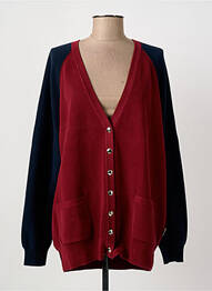 Gilet manches longues stretch rouge SONIA RYKIEL femme