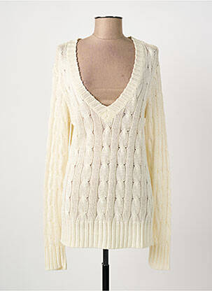 Pull stretch manches longues beige RALPH LAUREN femme