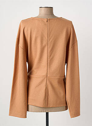 Top col rond manches longues beige SONIA RYKIEL femme