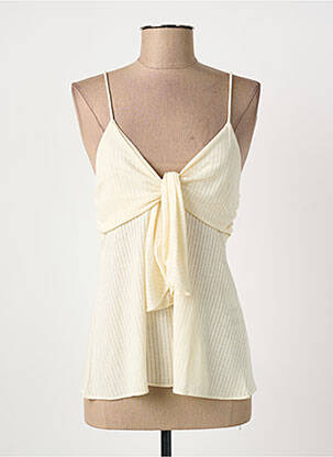 Top tissage jersey fines bretelles beige RALPH LAUREN femme