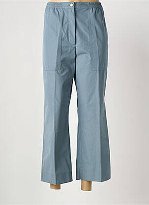 Pantalon 7/8 tissage popeline taille normale bleu SONIA RYKIEL femme