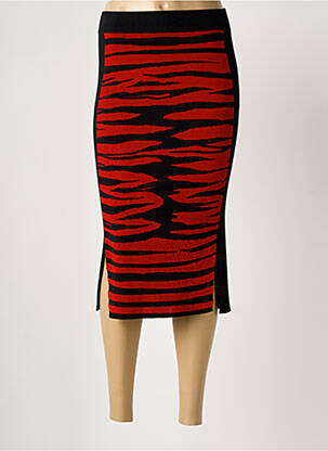 Jupe mi-longue stretch rouge SONIA RYKIEL femme