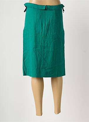 Jupe mi-longue coupe droite vert SONIA RYKIEL femme