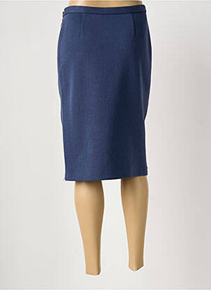 Jupe mi-longue taille à pinces bleu SONIA RYKIEL femme