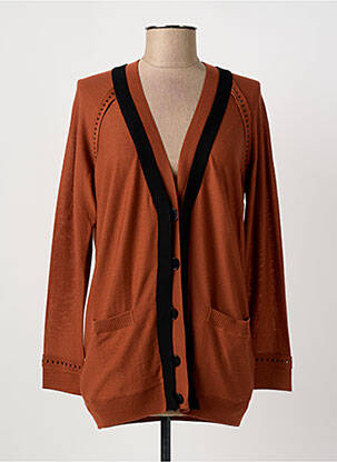 Gilet manches longues orange SONIA RYKIEL femme