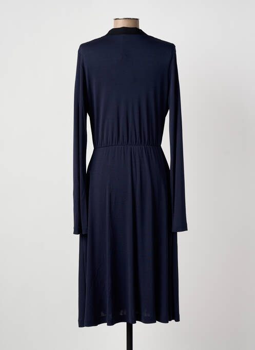 Robe mi-longue manches longues manches longues bleu SONIA RYKIEL femme
