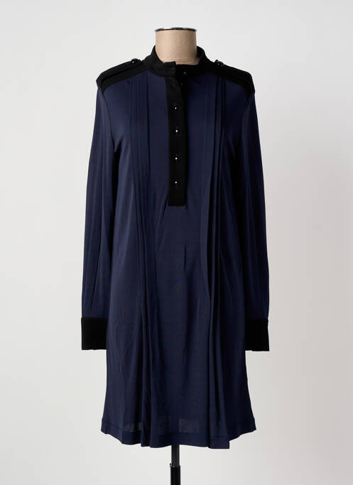 Robe courte manches longues manches longues bleu SONIA RYKIEL femme