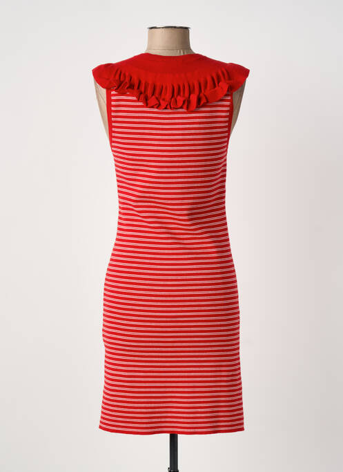 Robe mi-longue sans manche sans manche rouge SONIA RYKIEL femme