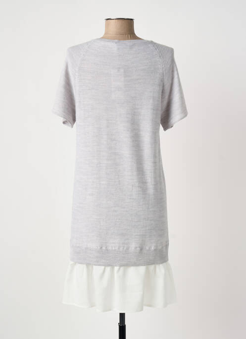 Robe courte manches courtes manches courtes gris SONIA RYKIEL femme