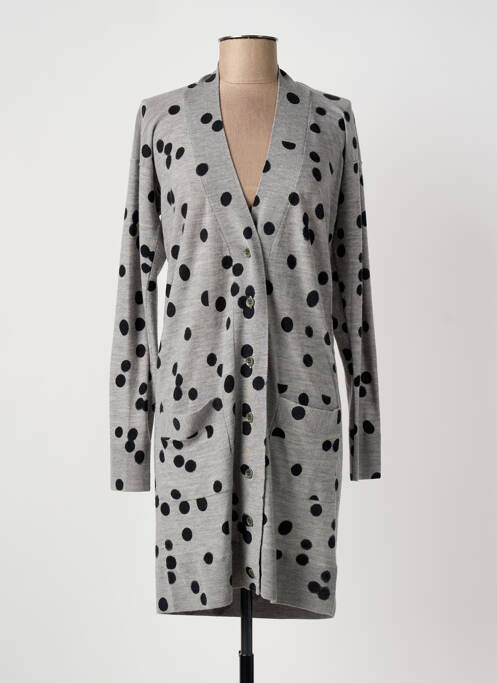 Gilet manches longues coupe cintrée gris SONIA RYKIEL femme