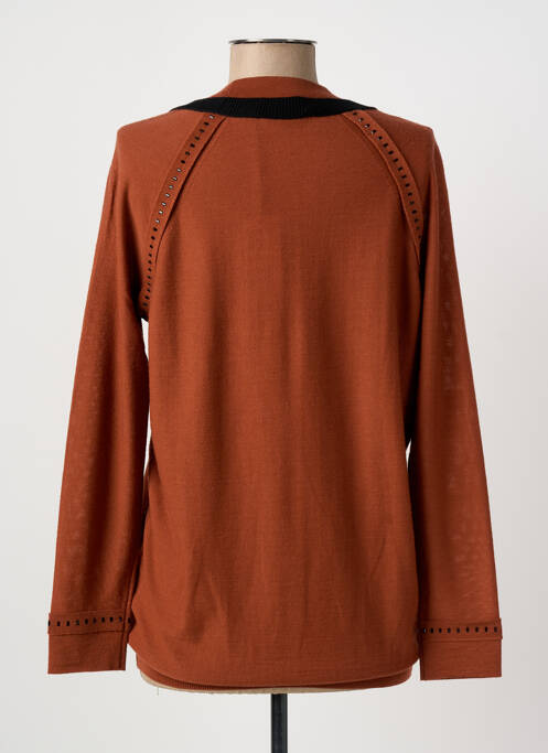 Gilet manches longues stretch orange SONIA RYKIEL femme