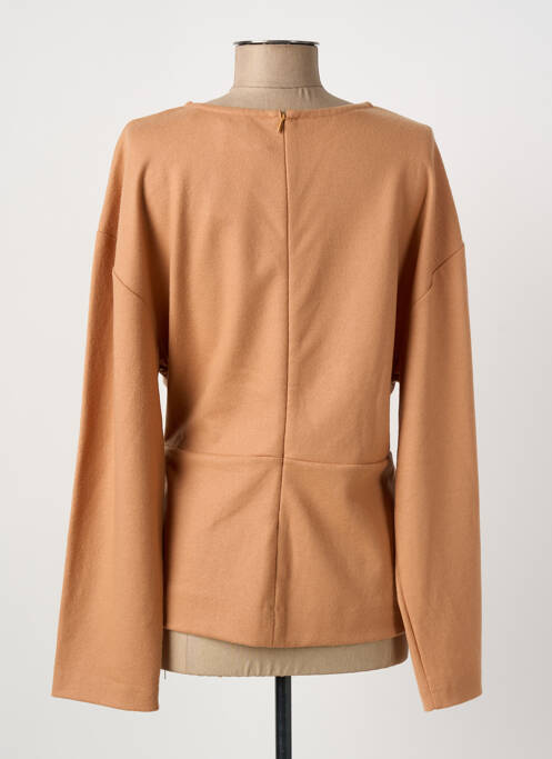 Top tissage jersey manches longues beige SONIA RYKIEL femme