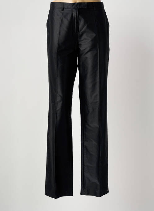 Pantalon droit tissage popeline taille haute noir SONIA RYKIEL femme