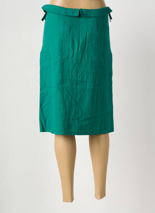 Jupe mi-longue coupe droite vert SONIA RYKIEL femme